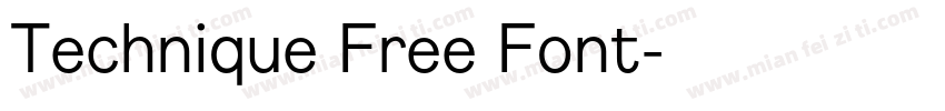 Technique Free Font字体转换